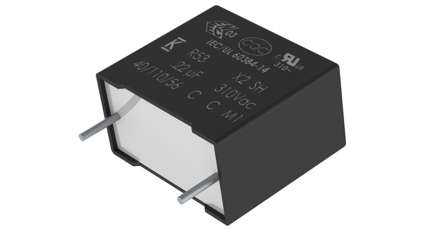 KEMET Introduces the Smallest EMI X2 Film Capacitor Solution for Harsh Environments